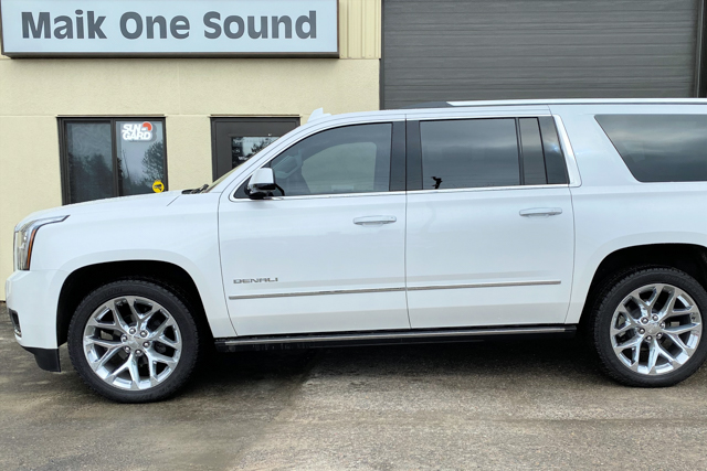 GMC 2020 Yukon XL with professional window tint in North Bay